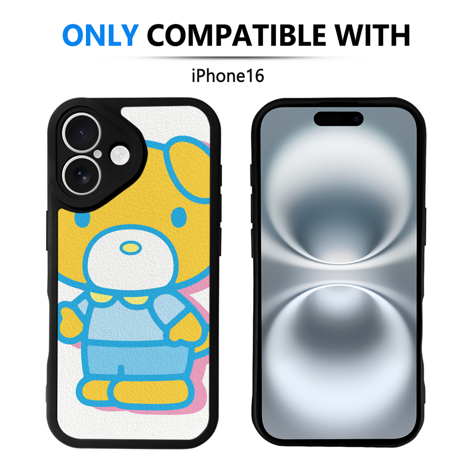 （画像用） Hello Kitty ハローキティ 【iPhone 16シリーズ対応】シリコンスマホケース（レザー調） 材質：シリコン